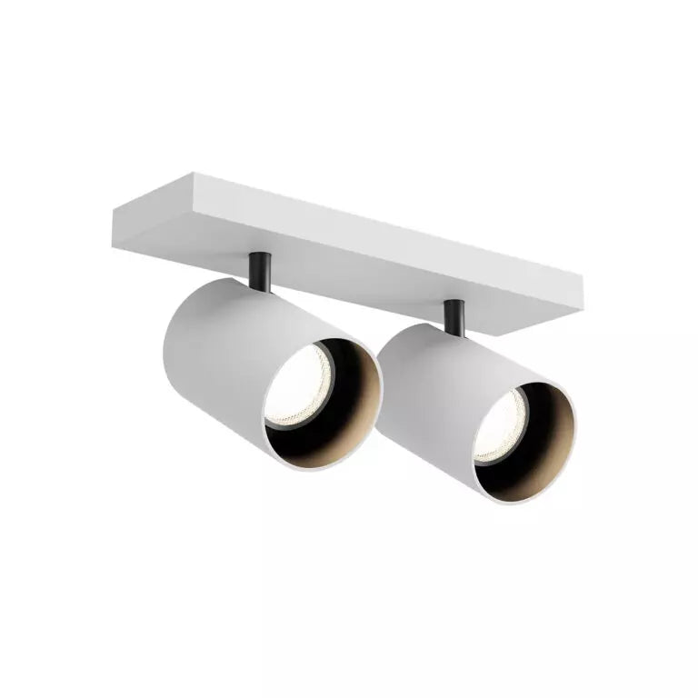 PLAFONNIER SURFACE DOUBLE BLANC GU10 EXCLUT