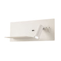 LISEUSE BLANCHE MAIN GAUCHE AVEC CHARGEUR USB ET INTERRUPTEUR 8W + 3W - BLANC CHAUD