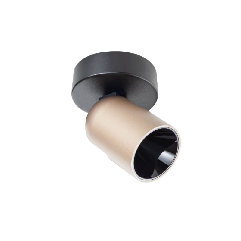 PLAFONNIER 1 PLACE NOIR MAT/ ARGENT CAFÉ 8.5W 3000K