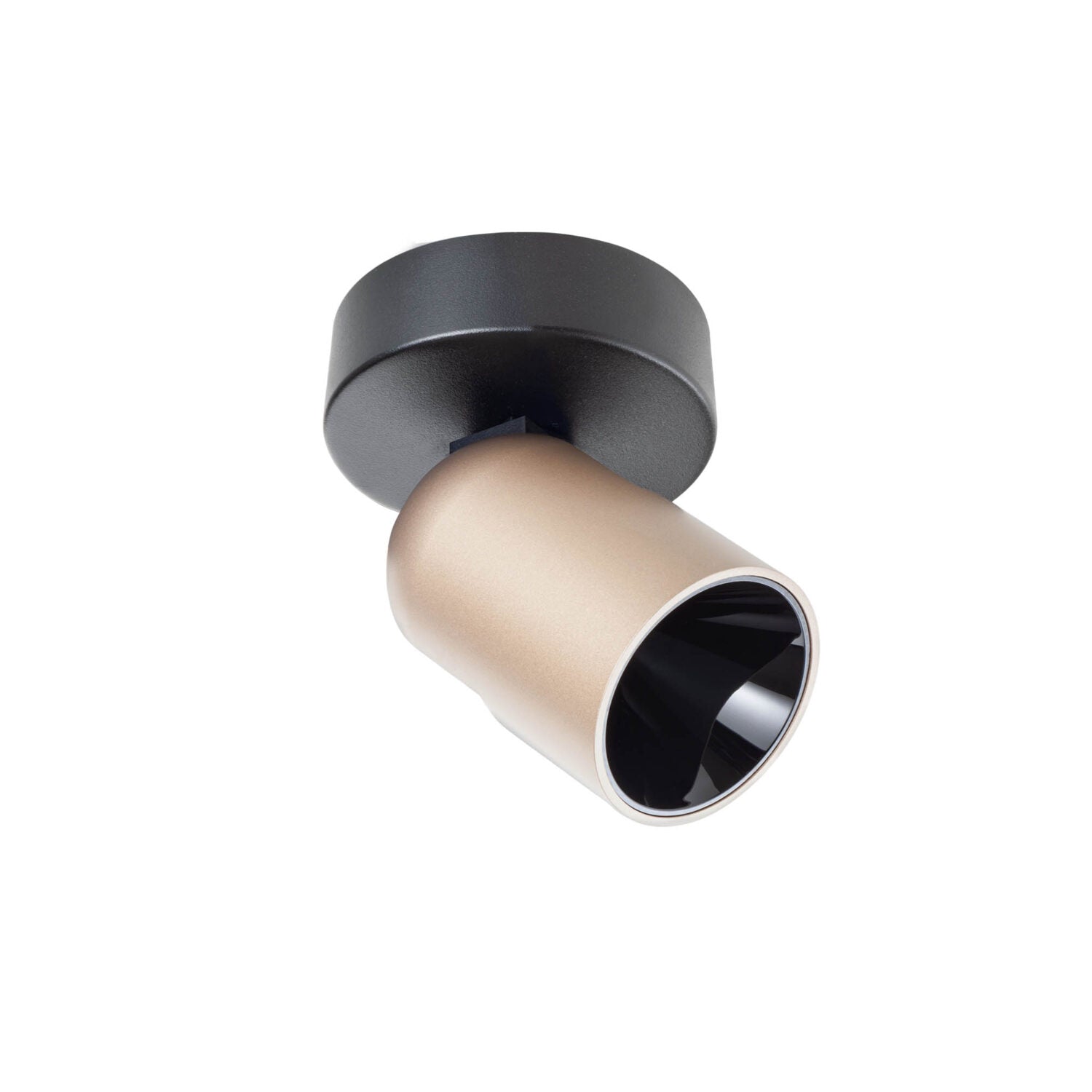 PLAFONNIER 1 PLACE NOIR MAT/ ARGENT CAFÉ 8.5W 2700K