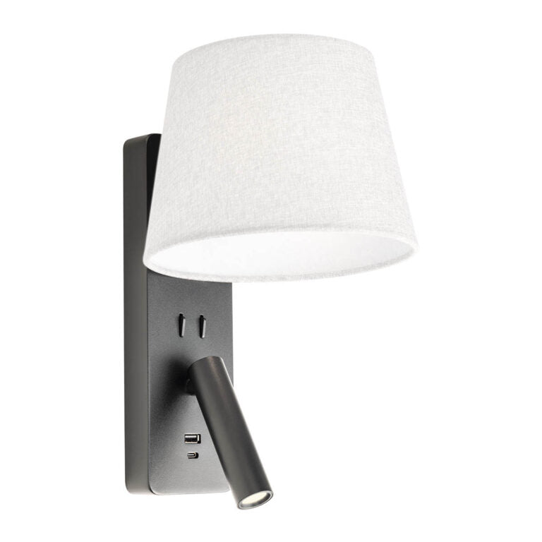 APPLIQUE MURALE NOIRE MATT 2700K STRUCTURES LED