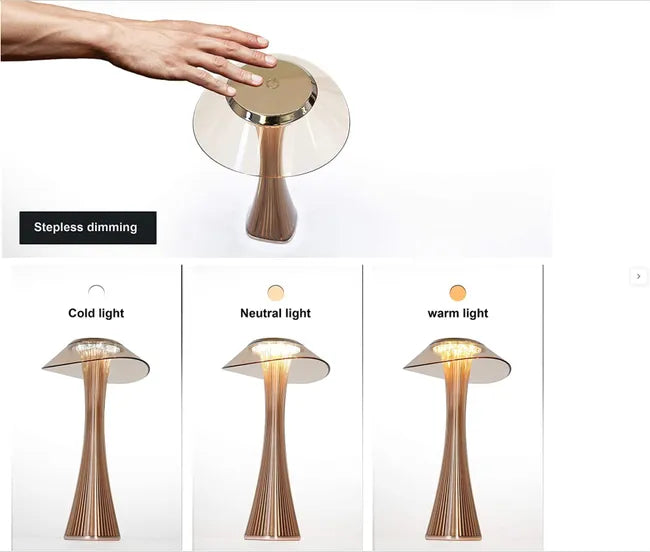 Lampe de table LED Marron