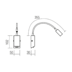 APPLIQUE MURALE ARGENT 3W 3000K