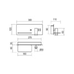 LISEUSE MATT GOLD MAIN GAUCHE AVEC CHARGEUR USB ET INTERRUPTEUR 8W + 3W - BLANC CHAUD