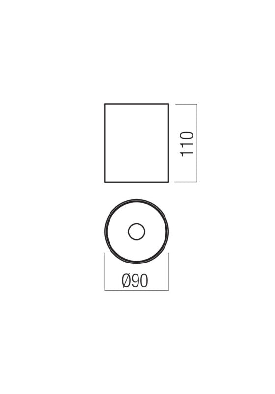 PLAFONNIER 1 SEUL COMPACT BLANC MATT 15.5W 2700K