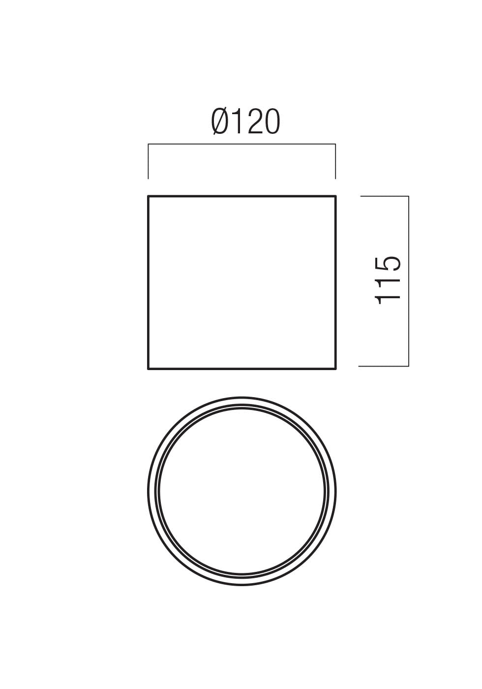 PLAFONNIER CAFÉ ARGENTÉ 21W 2700K Ø120