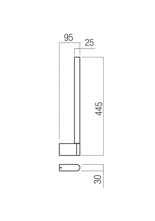 APPLIQUE MURAL ARGENT 2700K 8.5W