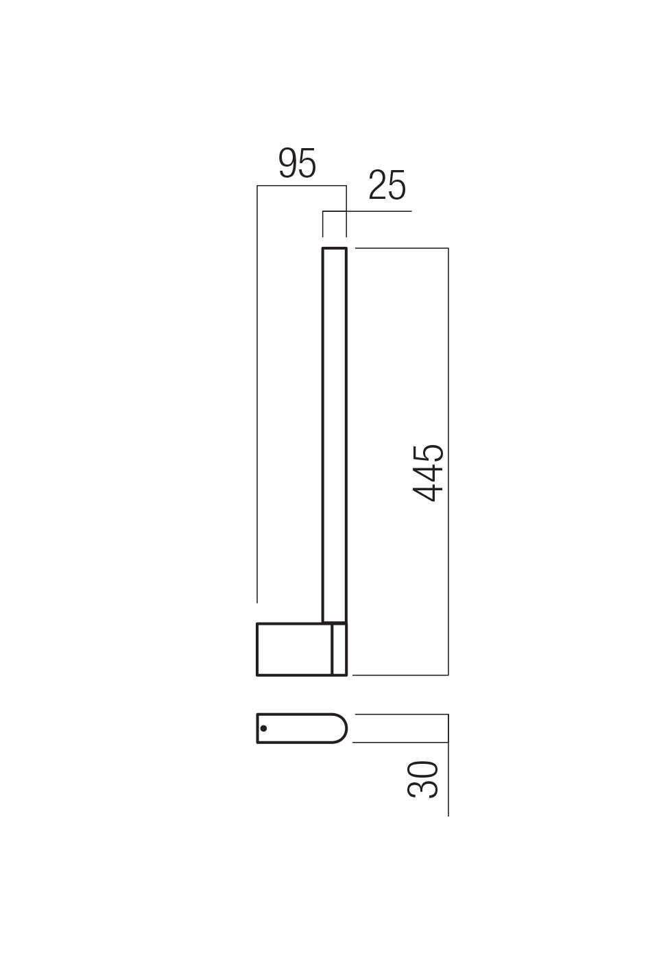 APPLIQUE MURALE NOIRE MAT 2700K 8.5W
